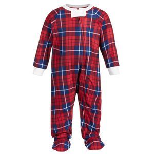 allbrand365 designer Baby Matching Plaid Footed Pajamas 18M